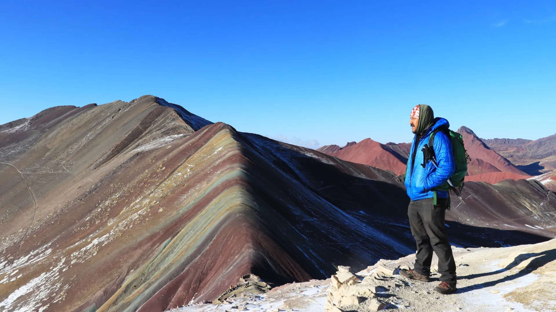 Vista da Montanha de 7 Cores (Vinicunca) a partir do mirante